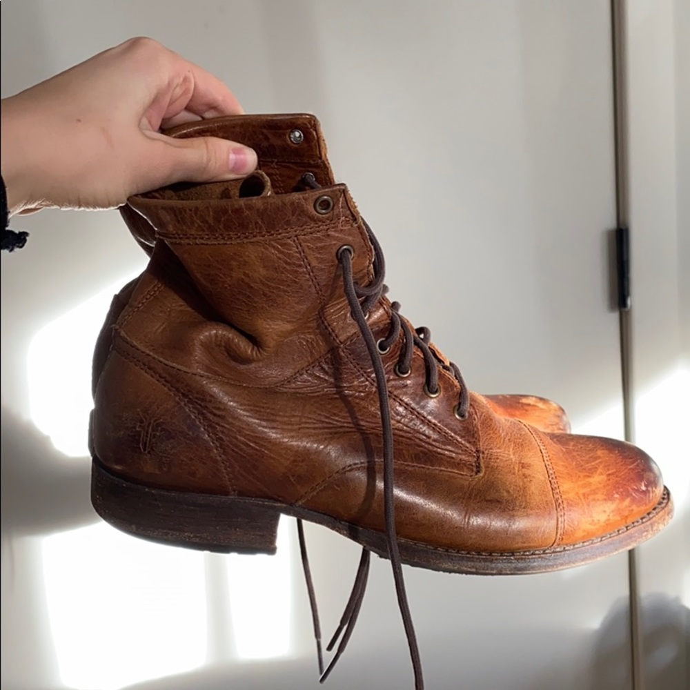 Frye Combat Boots